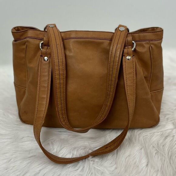 🔥4/$25 Dana Buchman Cognac Tote - Picture 3 of 9